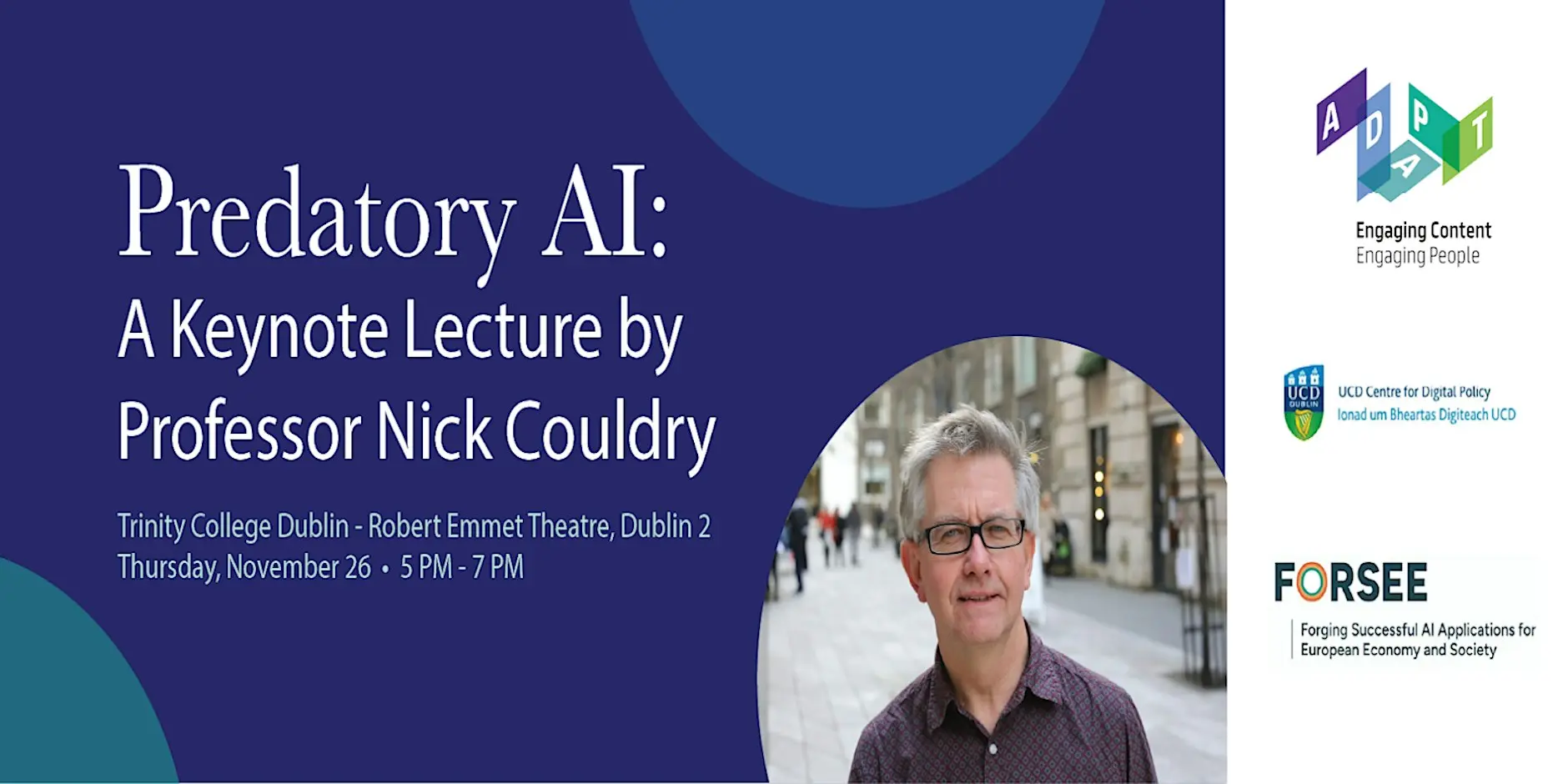 Predatory AI: A Keynote Lecture by Professor Nick Couldry